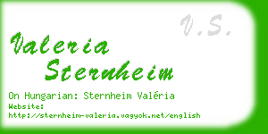 valeria sternheim business card